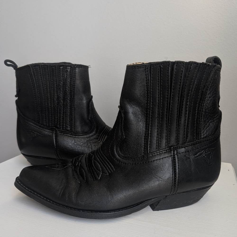 Joe Sanchez Western Cowboy Ankle Boots